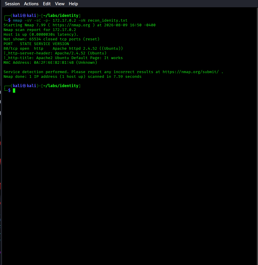 Escaneo nmap