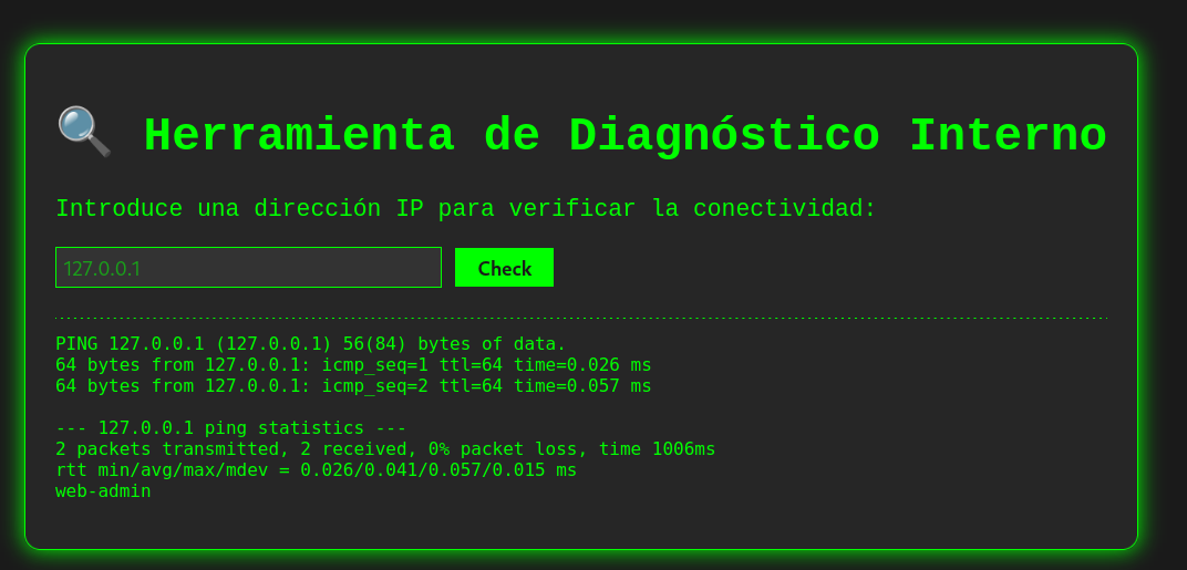 Confirmación desde el navegador